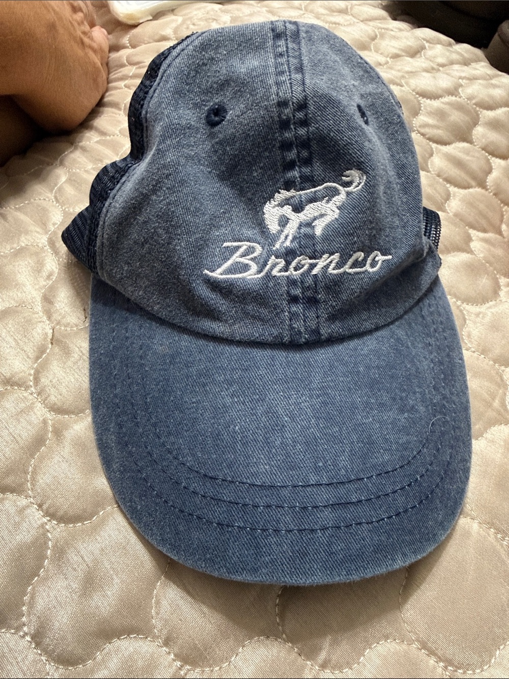 Blue washed Denim Ford Bronco Baseball Cap